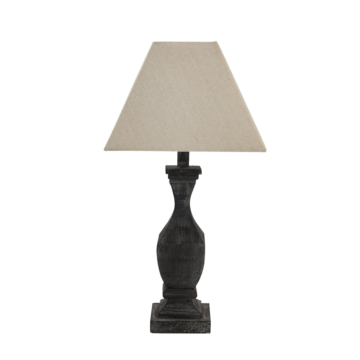 Incia Fluted Wooden Table Lamp - view 2