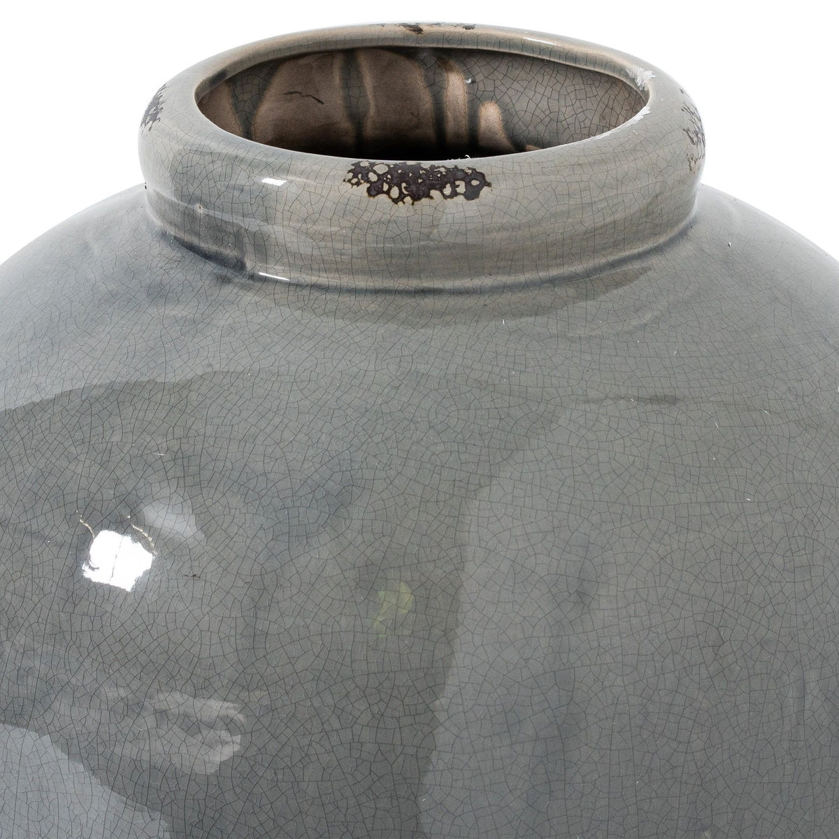 Garda Grey Glazed Tall Juniper Vase - view 2