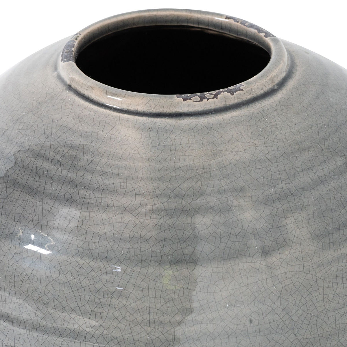 Garda Grey Glazed Tiber Vase - view 2