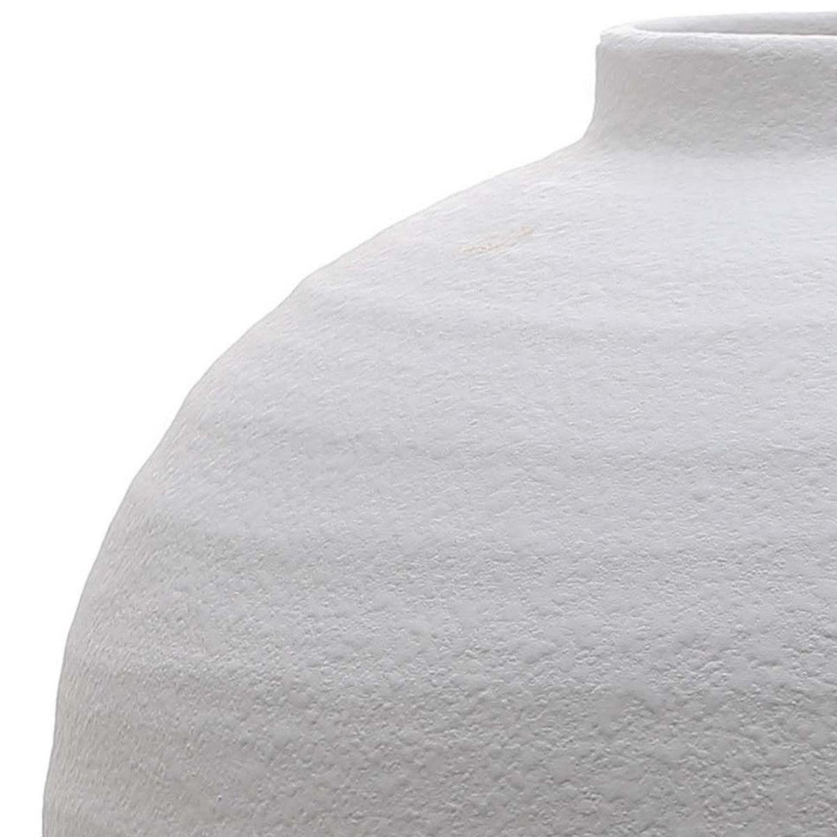 Tiber Matt White Ceramic Vase - view 2