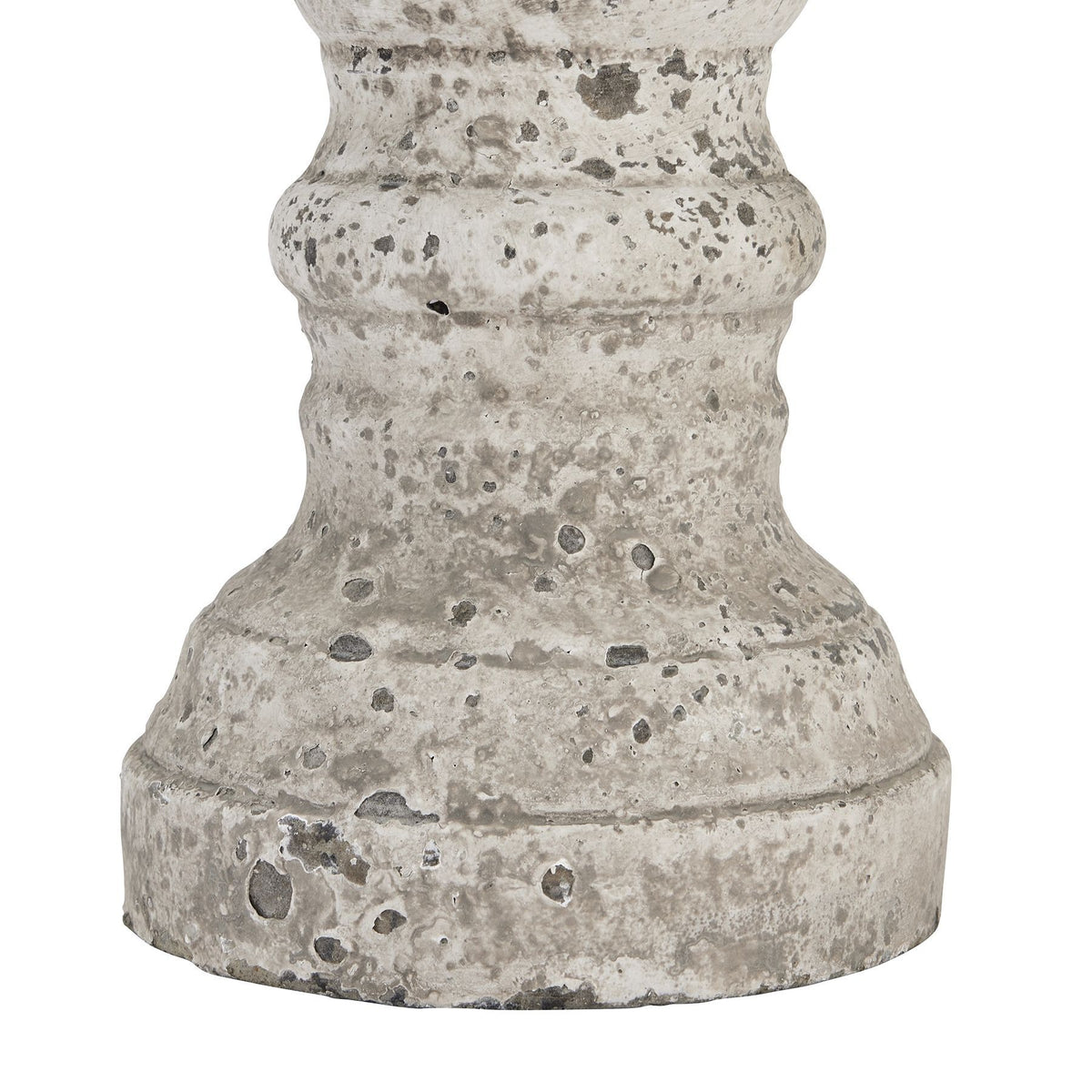 Large Stone Ceramic Column Candle Holder - view 2