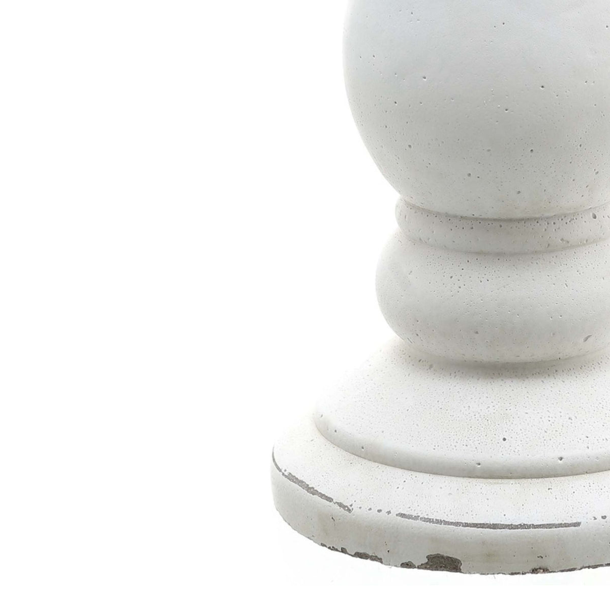 Large Matt White Ceramic Candle Holder - view 2