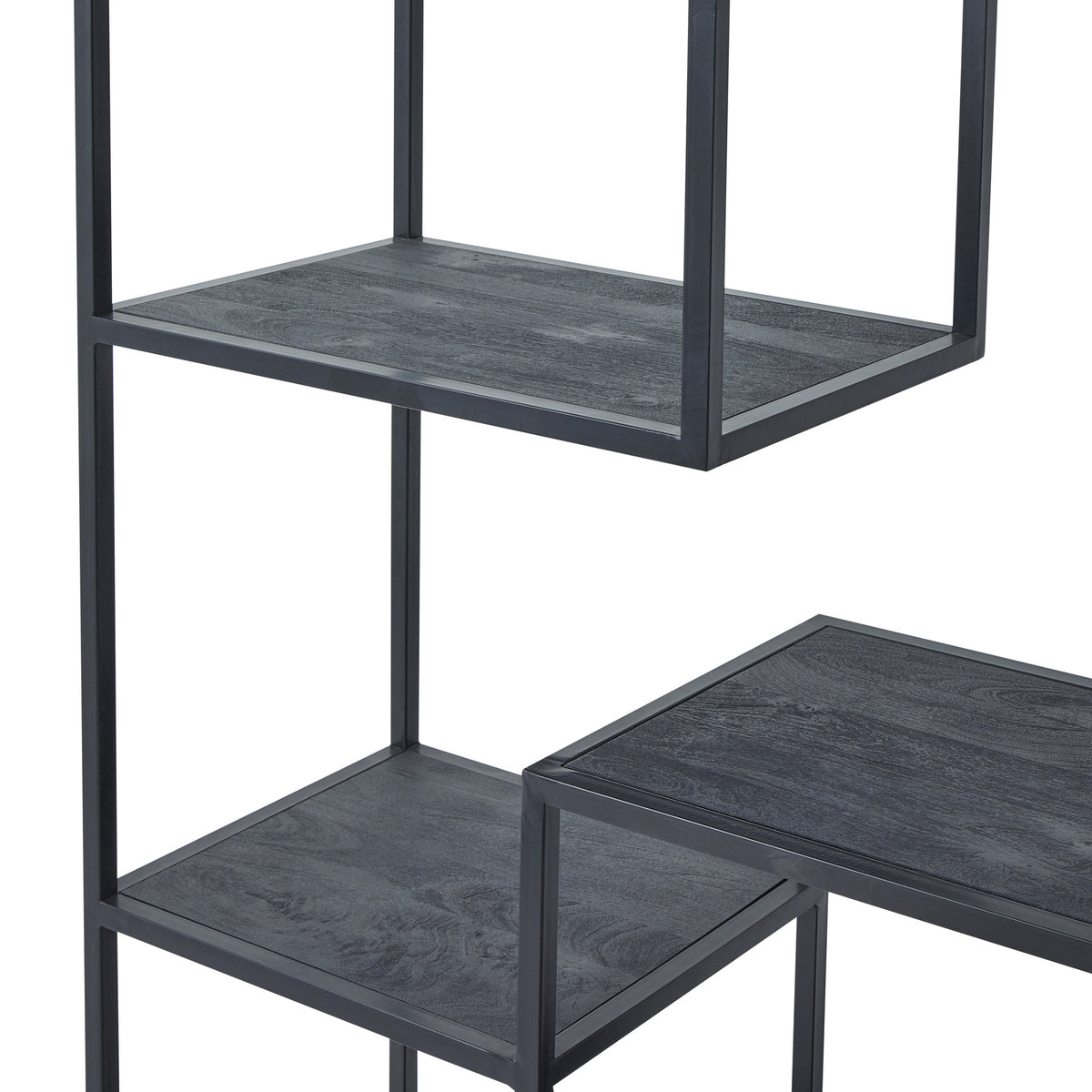 Large Black Multi Shelf Unit - view 3