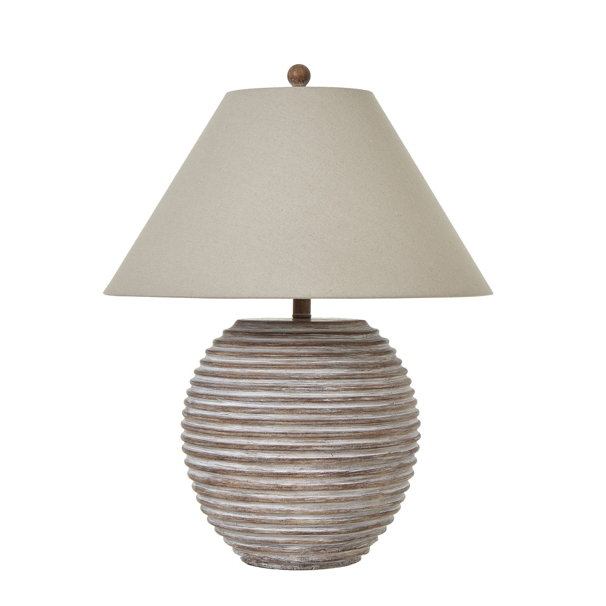 Saturn Table Lamp With Linen Shade - view 2