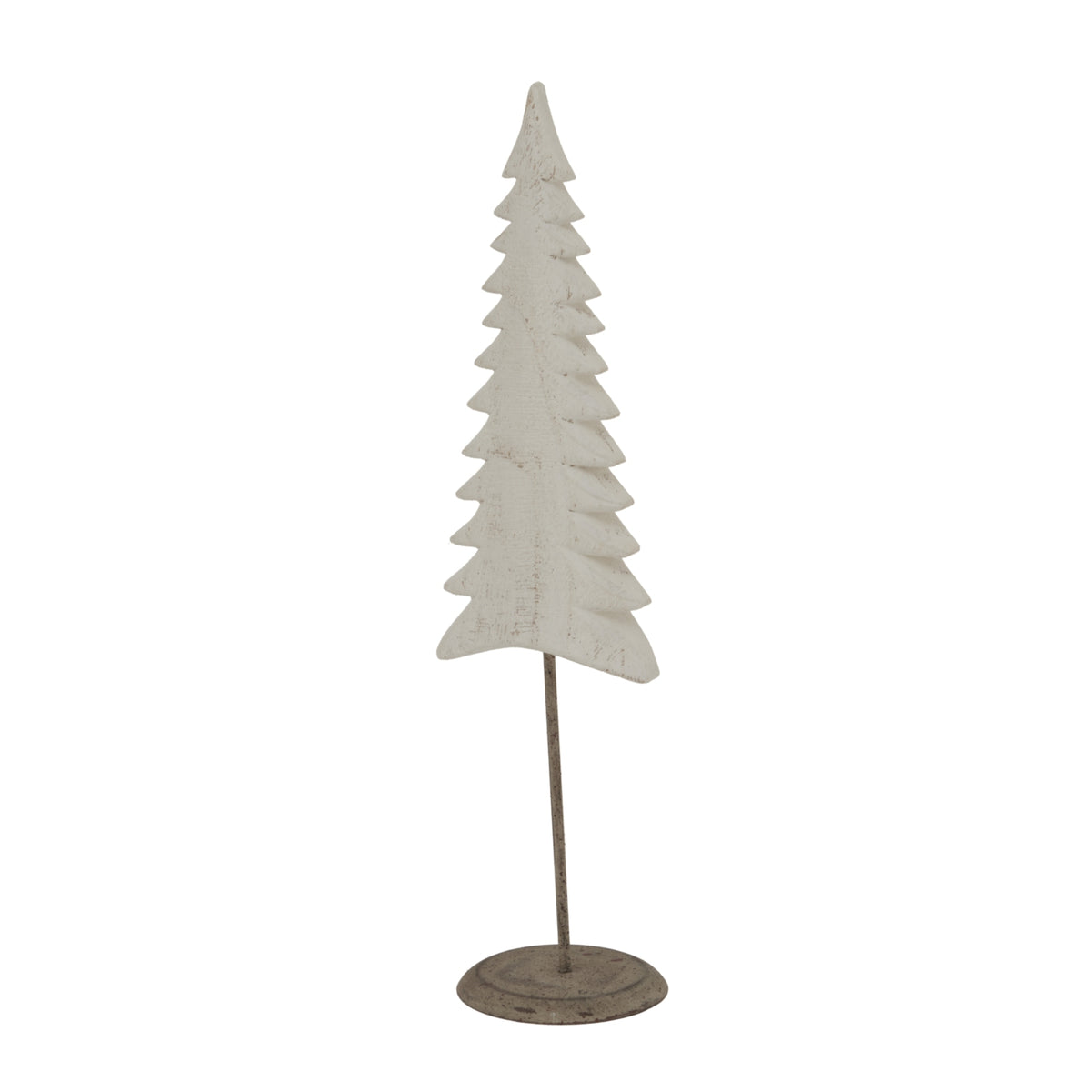 Whitewashed Tall Tree on Stand - view 2
