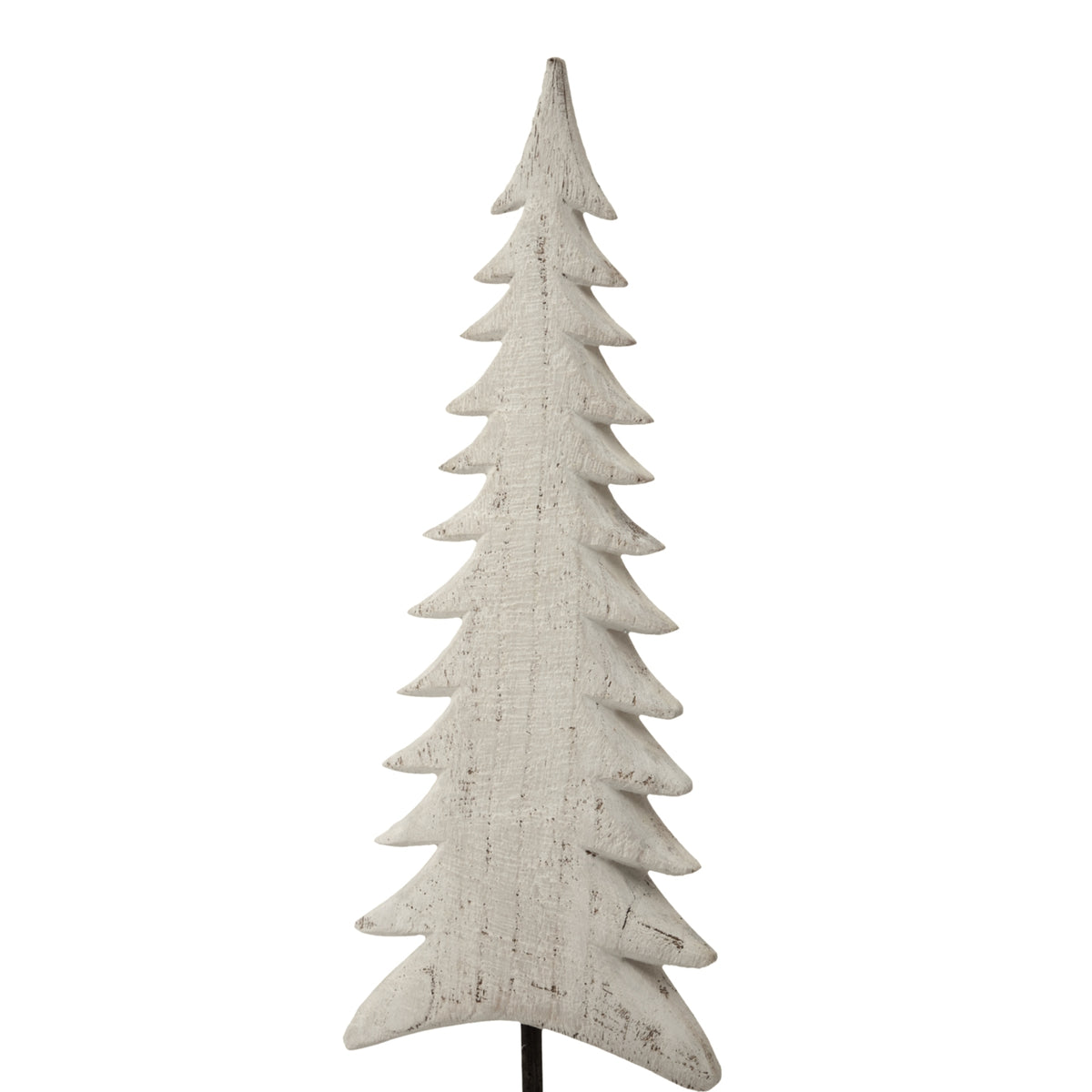 Medium Whitewashed Tall Tree on Stand - view 3