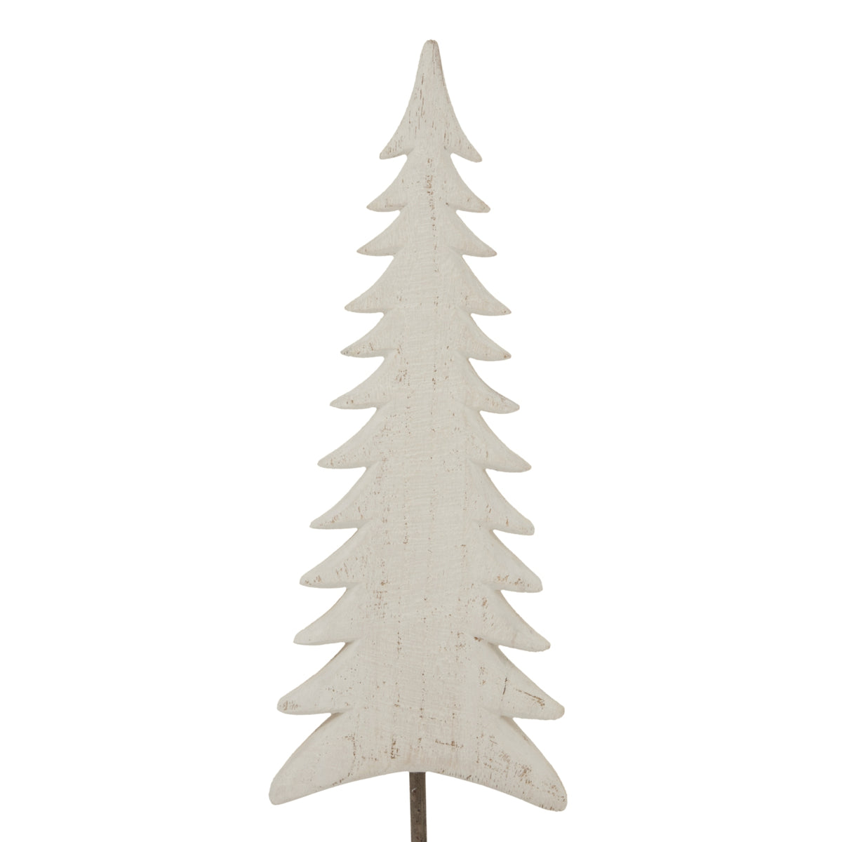 Medium Whitewashed Tall Tree on Stand - view 4