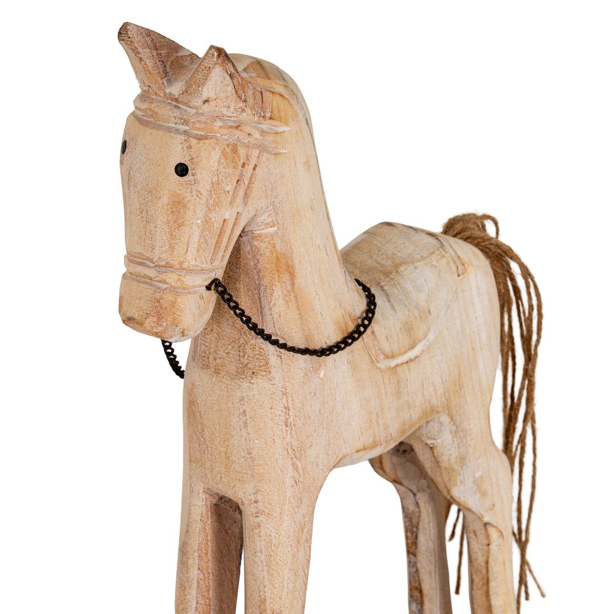Large Natural Rustic Rocking Horse - view 3