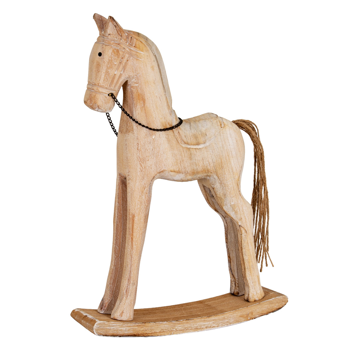Large Natural Rustic Rocking Horse