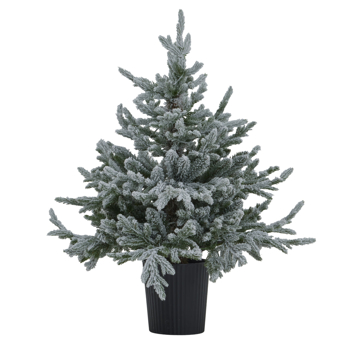 Snowy Forest Fir Pre-Lit LED 300L Christmas Tree In Pot