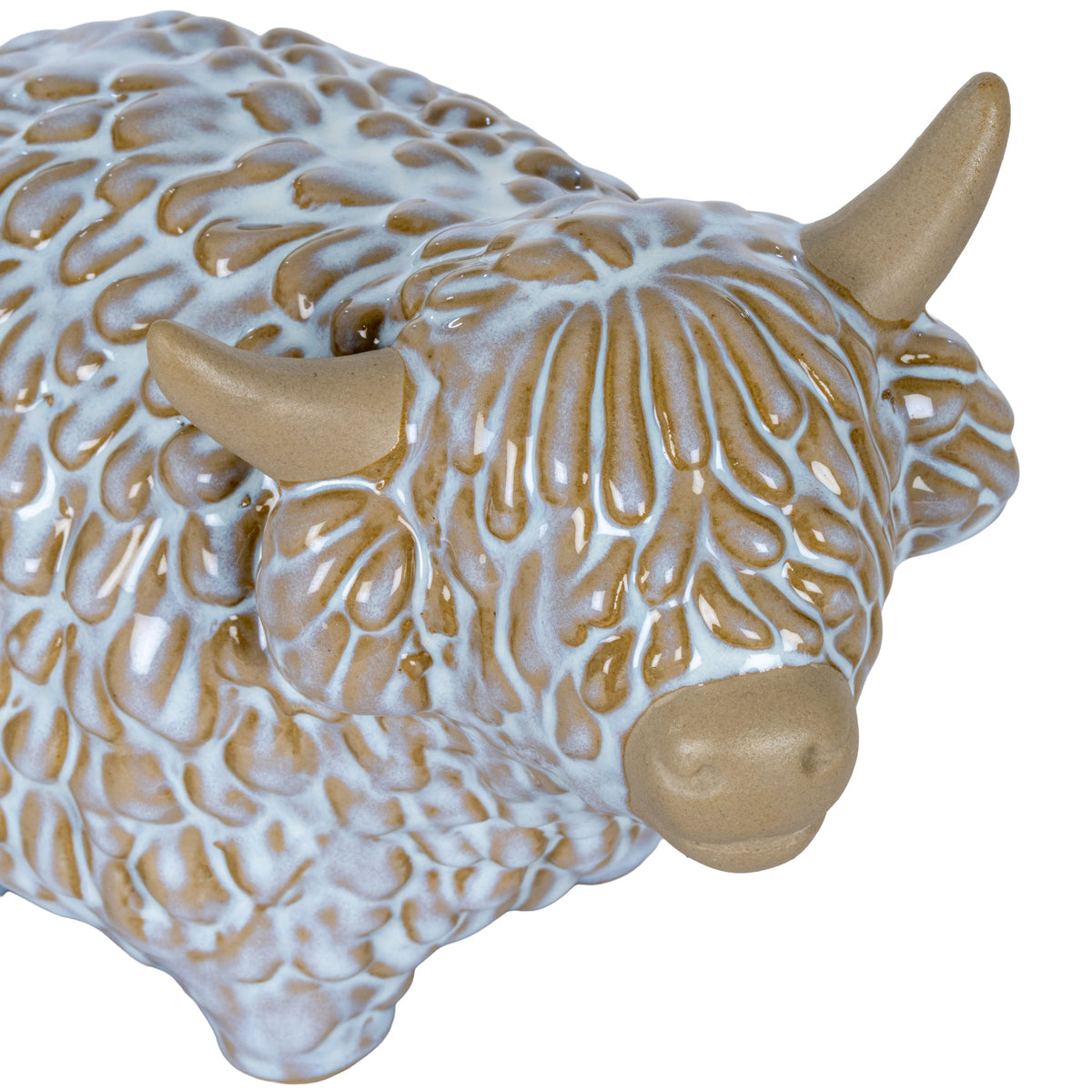 Medium Alora Ceramic Highland Cow - view 3