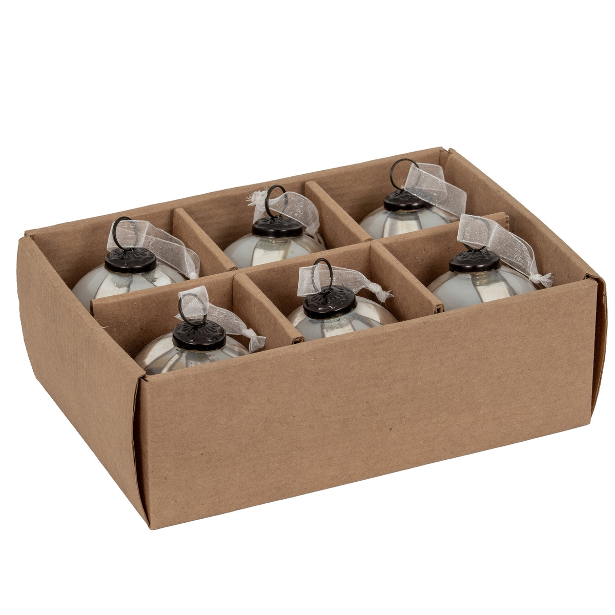 Coffee Ombre Set of 6 Baubles - view 3