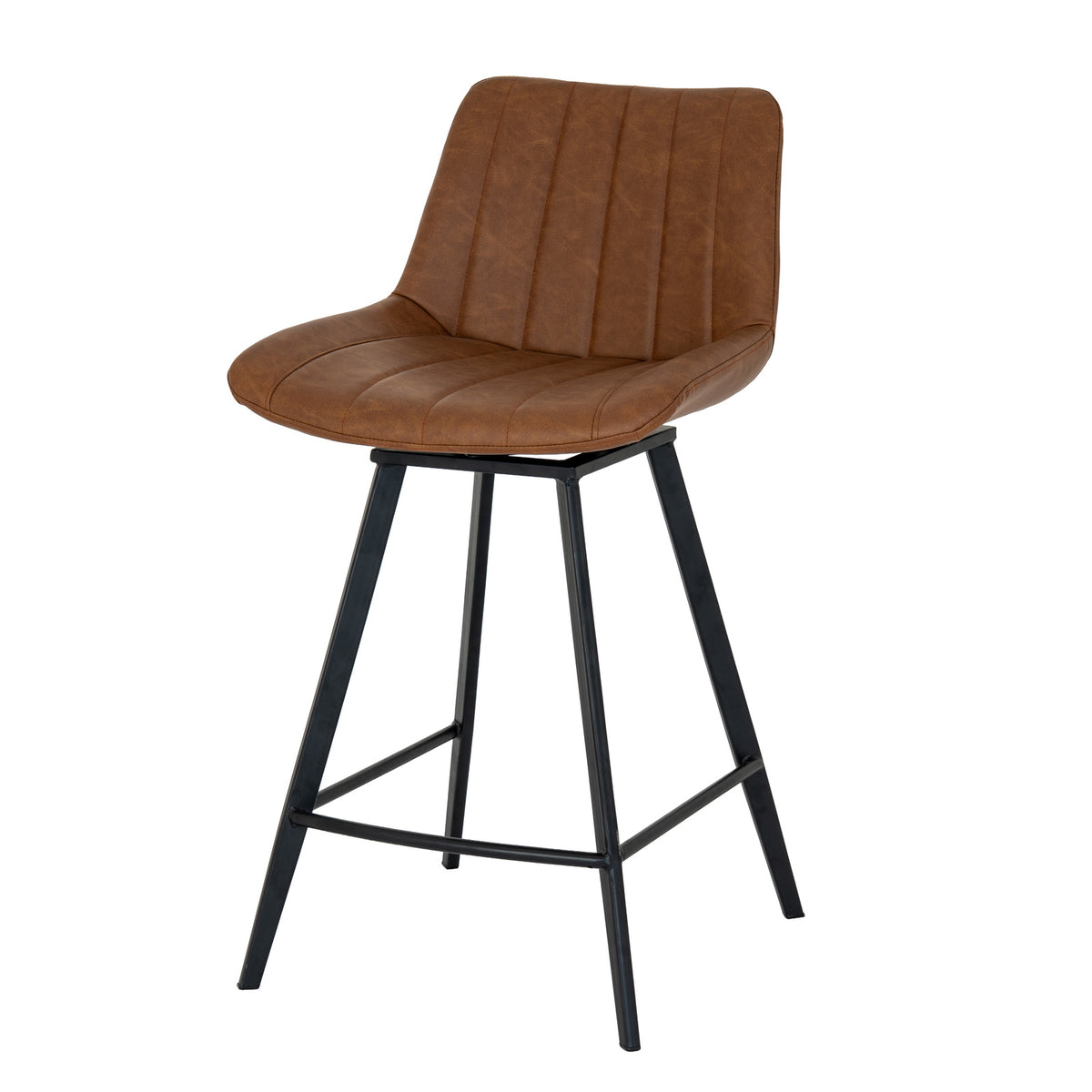 Malmo Tan Swivel Bar Stool - view 2