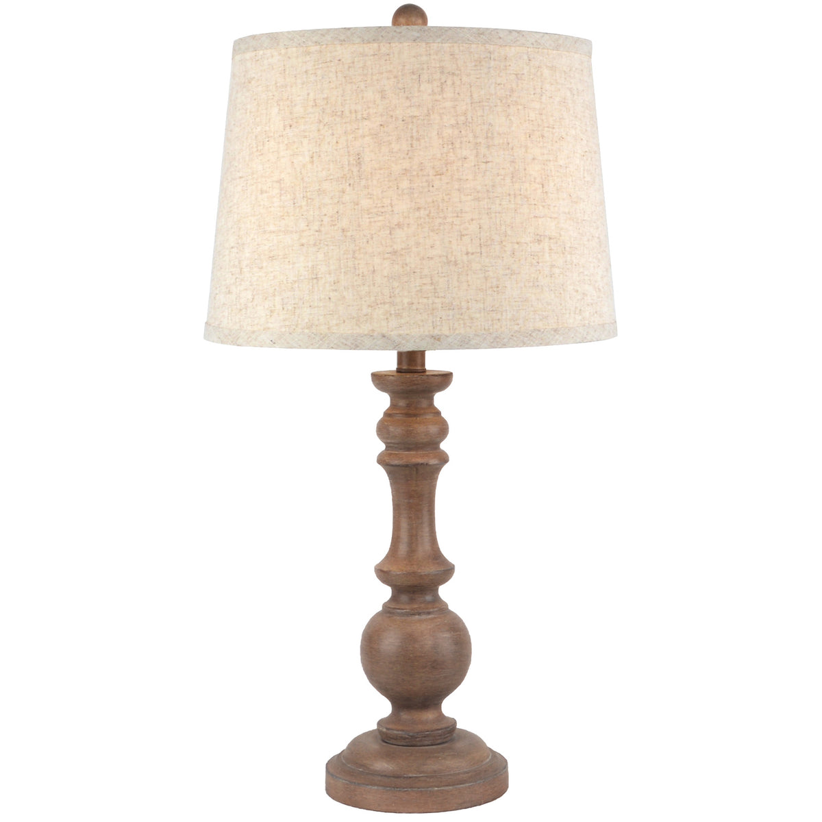 Seraphia Table Lamp With Edged Linen Shade - view 2