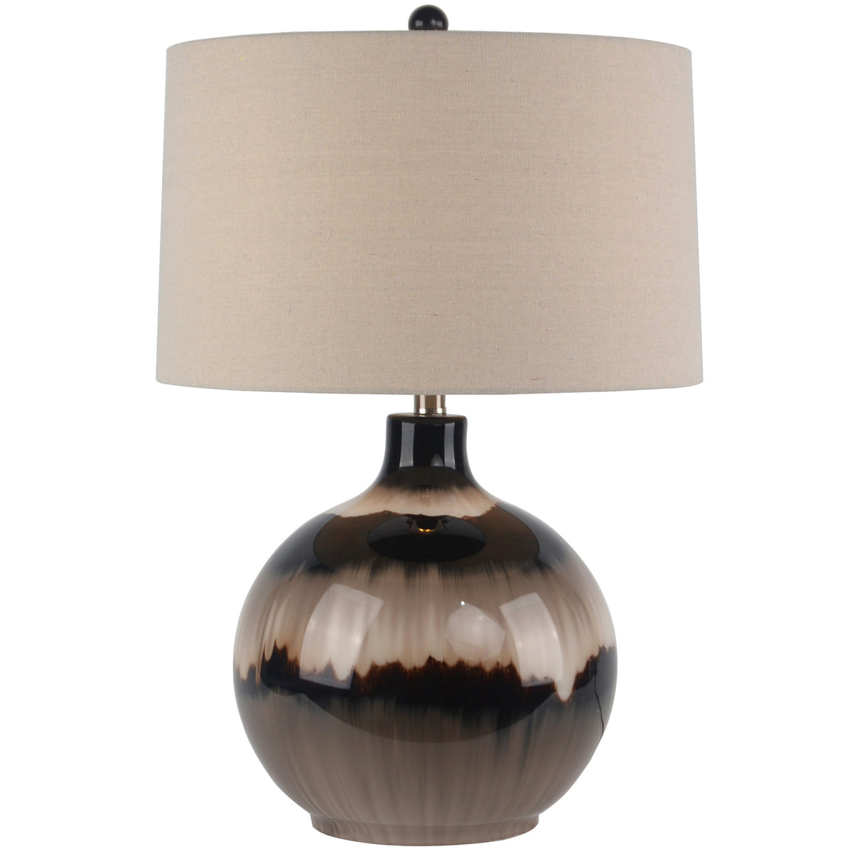 Sepia Shadows Table Lamp With Linen Shade - view 2