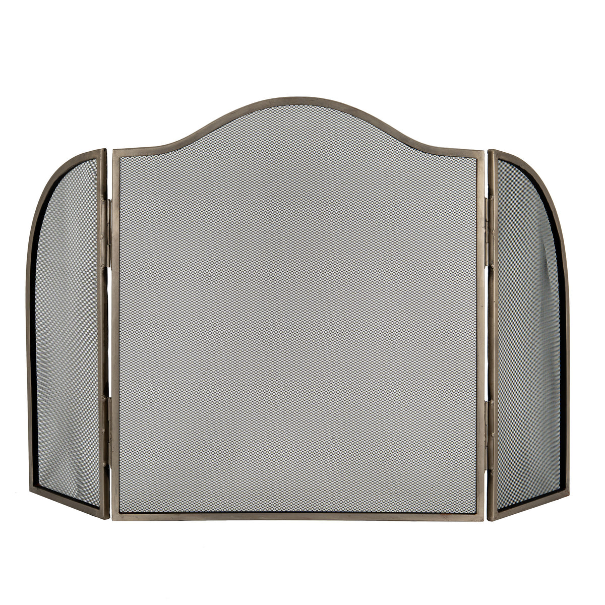 Antiqued Silver Fire Screen - view 2