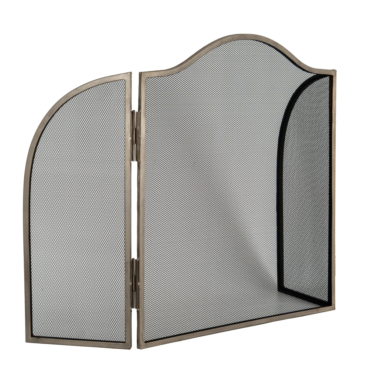 Antiqued Silver Fire Screen - view 4
