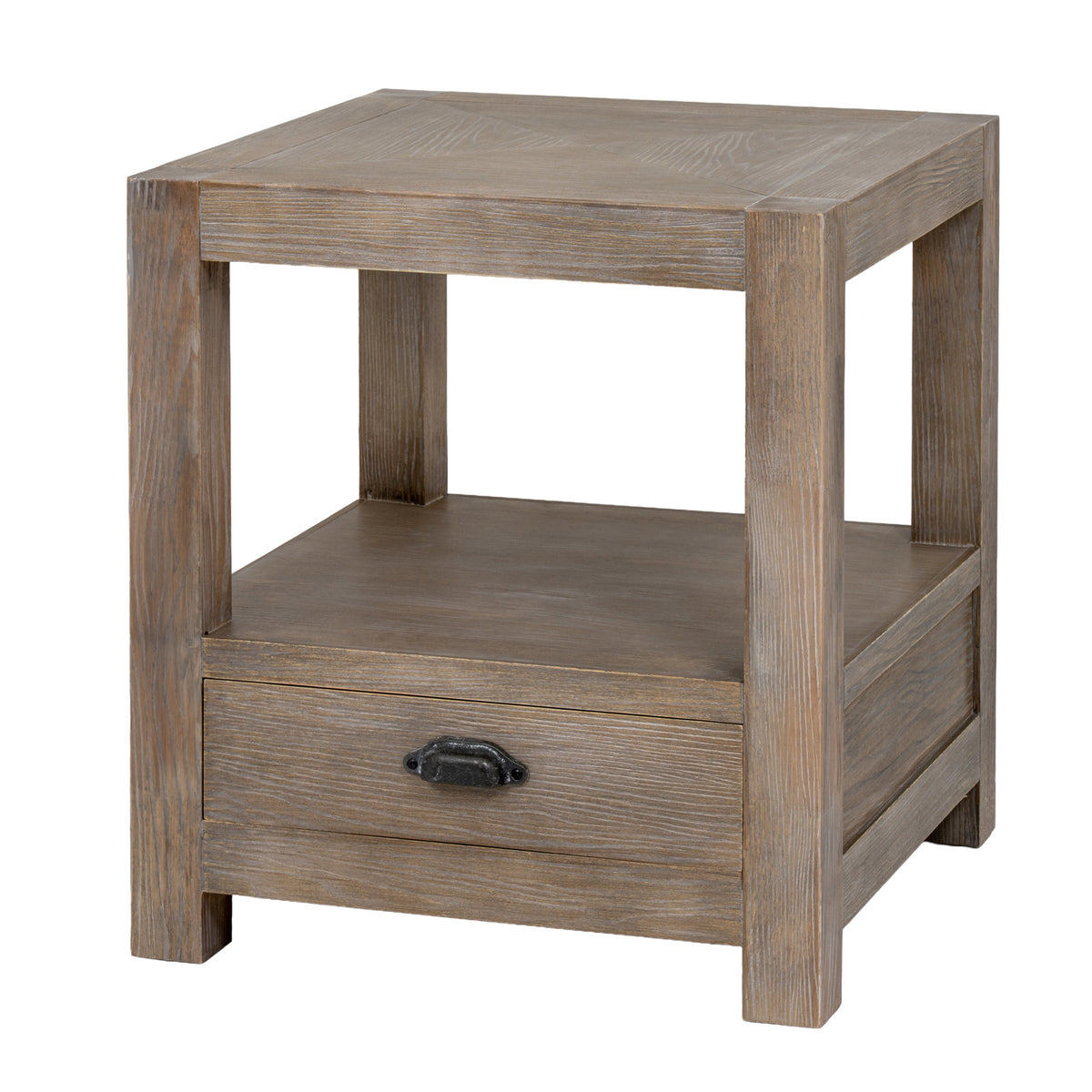 Haldon Collection 1 Drawer Side Table with Shelf - view 3