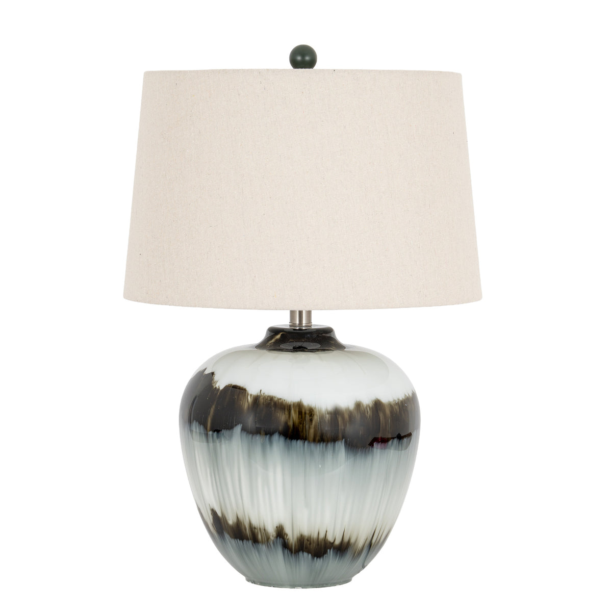 Midnight Shadows Table Lamp With Linen Shade - view 2