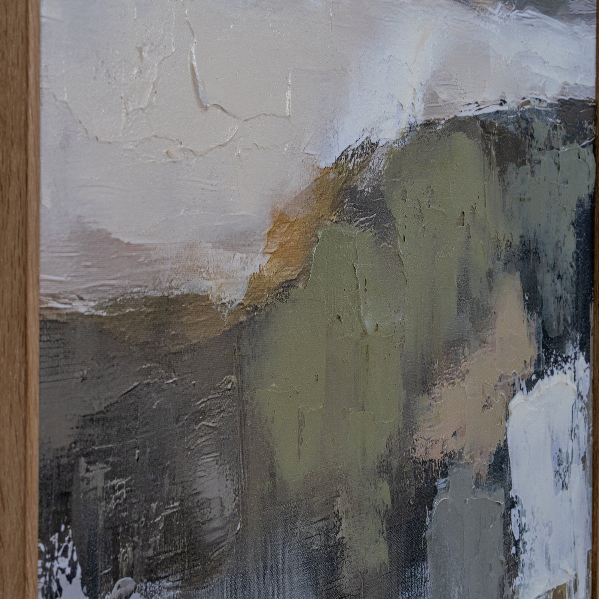 Hillside View Hand Painted Canvas In Frame - view 3