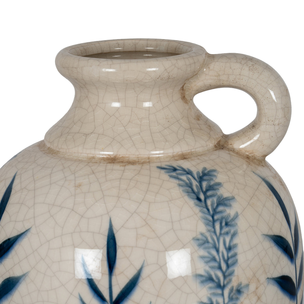 Blue Flora Amphora Jug Vase - view 3