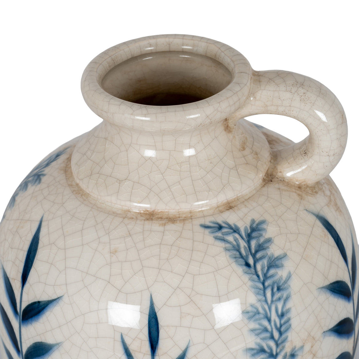 Blue Flora Amphora Jug Vase - view 4