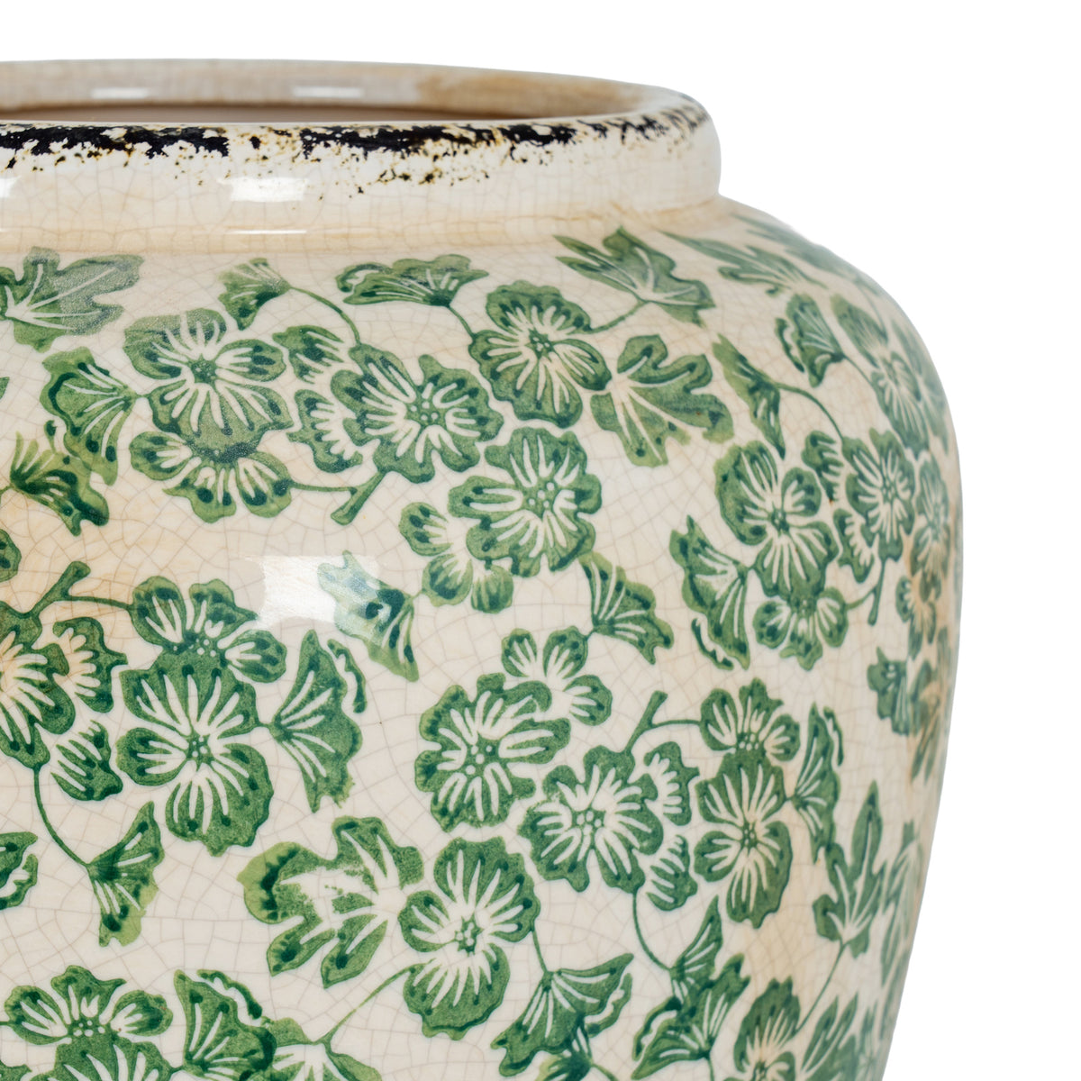 Large Green Clover Olpe Vase - view 2