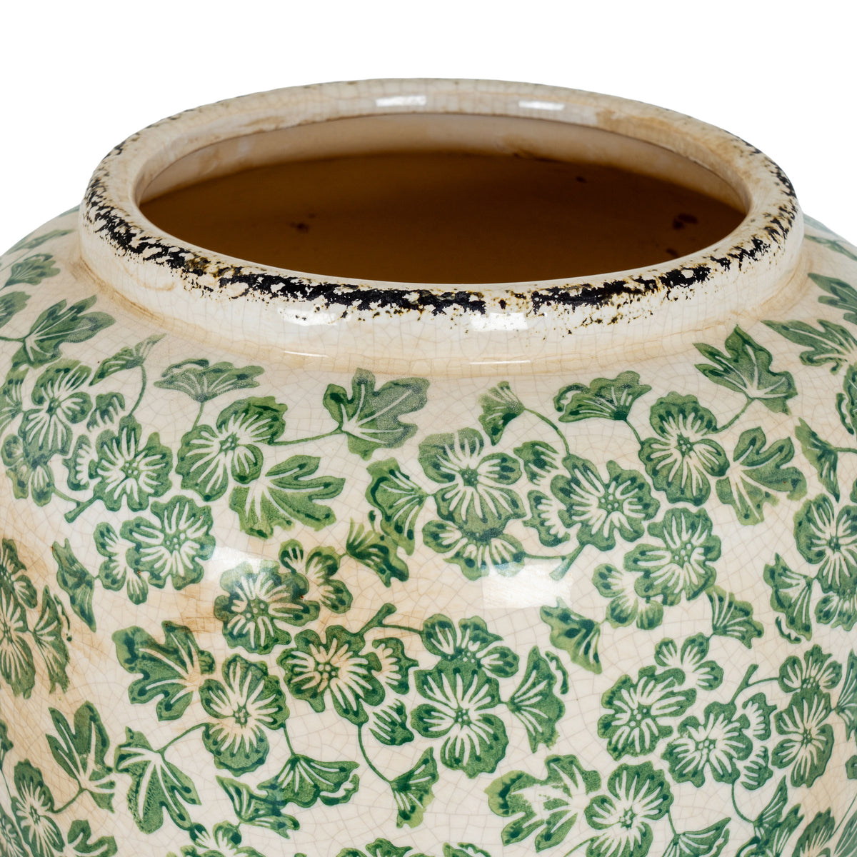 Large Green Clover Olpe Vase - view 3