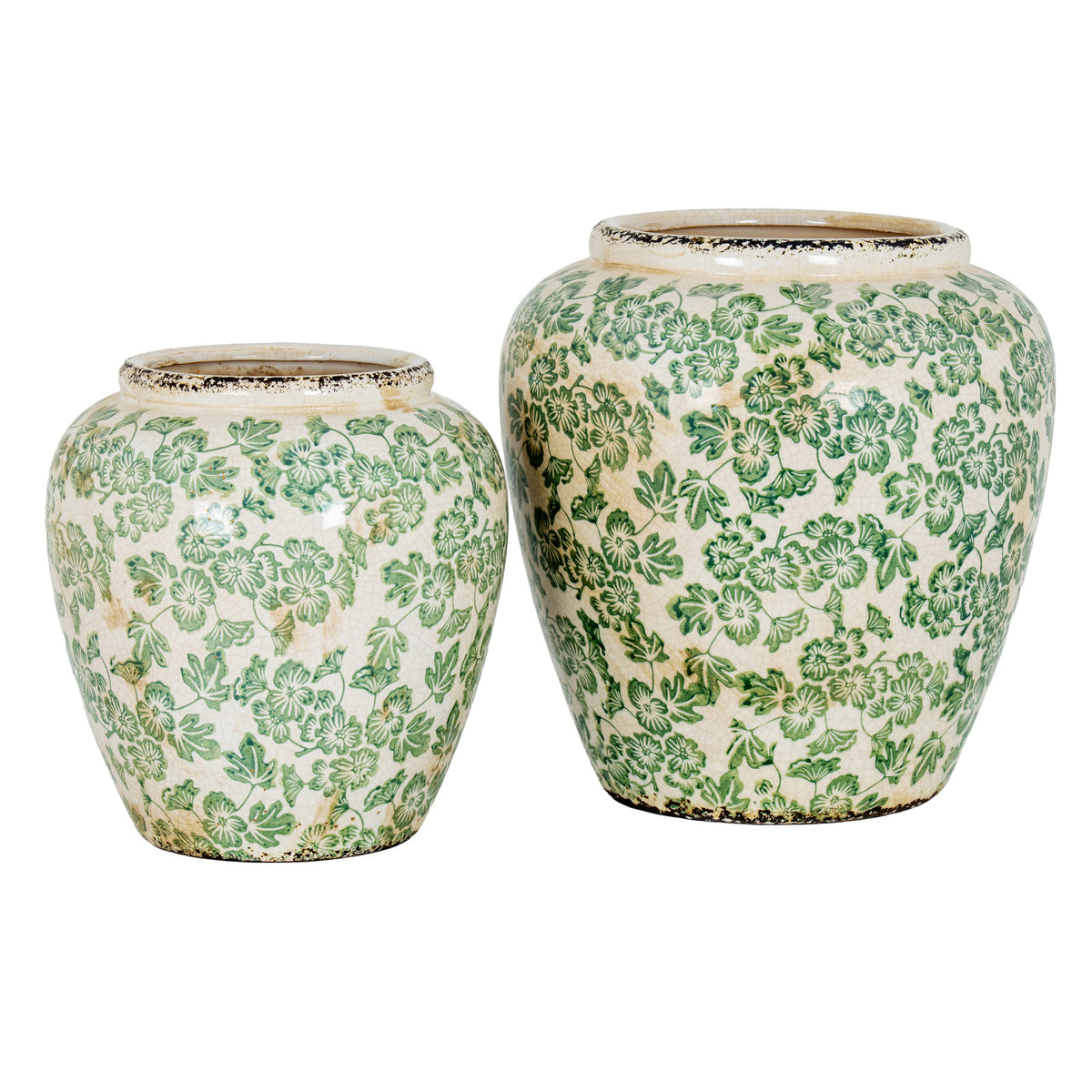 Large Green Clover Olpe Vase - view 4