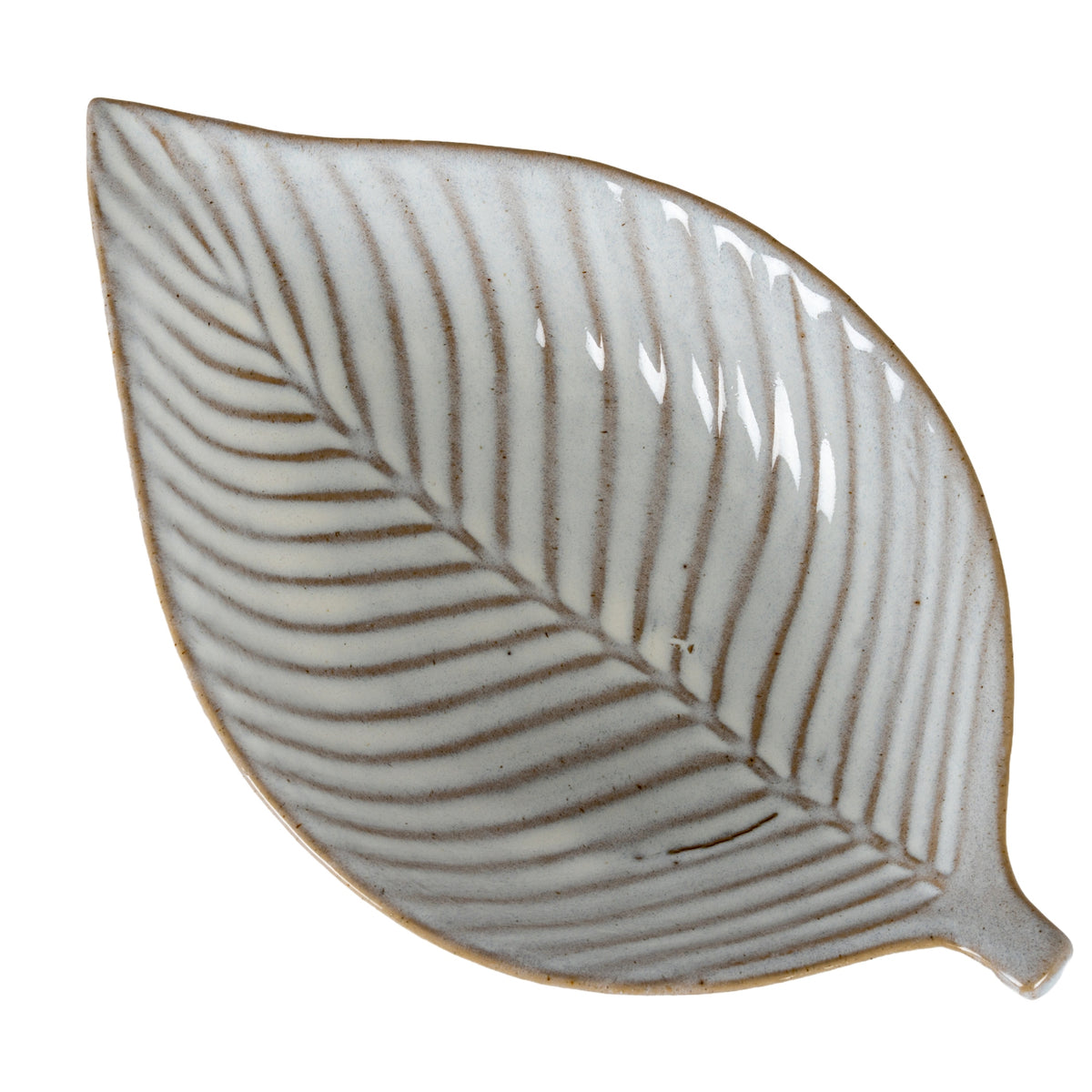Alora Ceramic Elm Leaf Large Dish - view 2