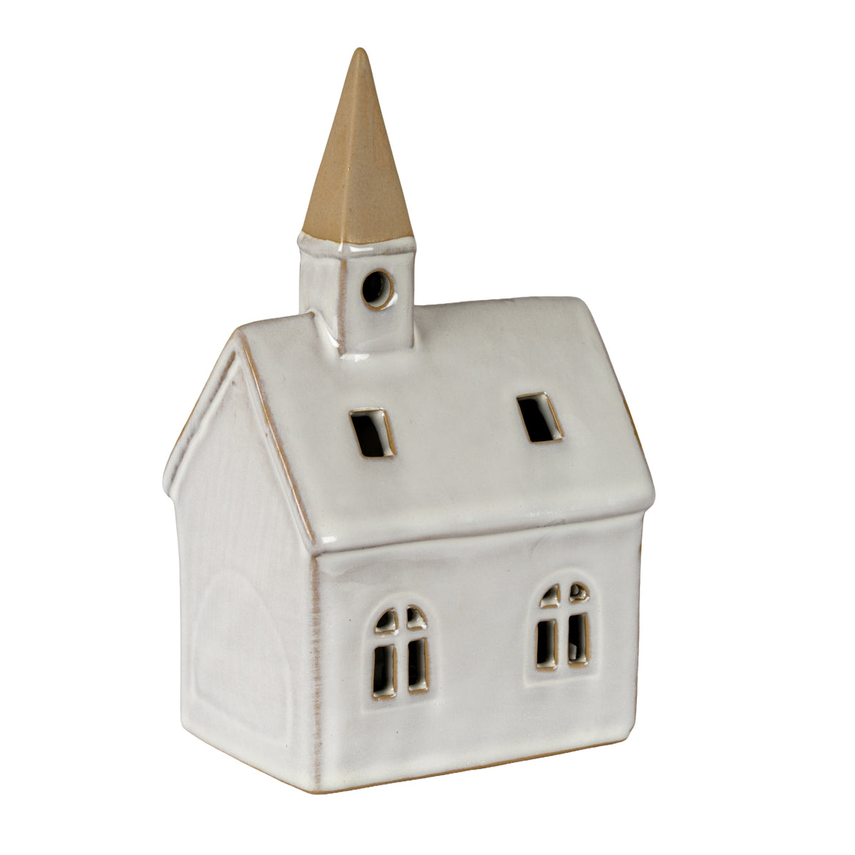 Alora Ceramic Church with LED Light - view 2