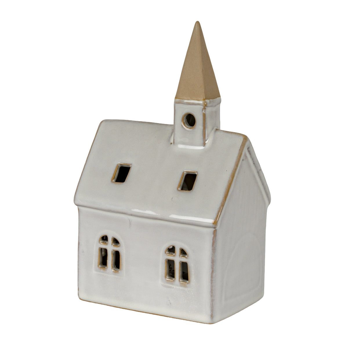 Alora Ceramic Church with LED Light - view 3