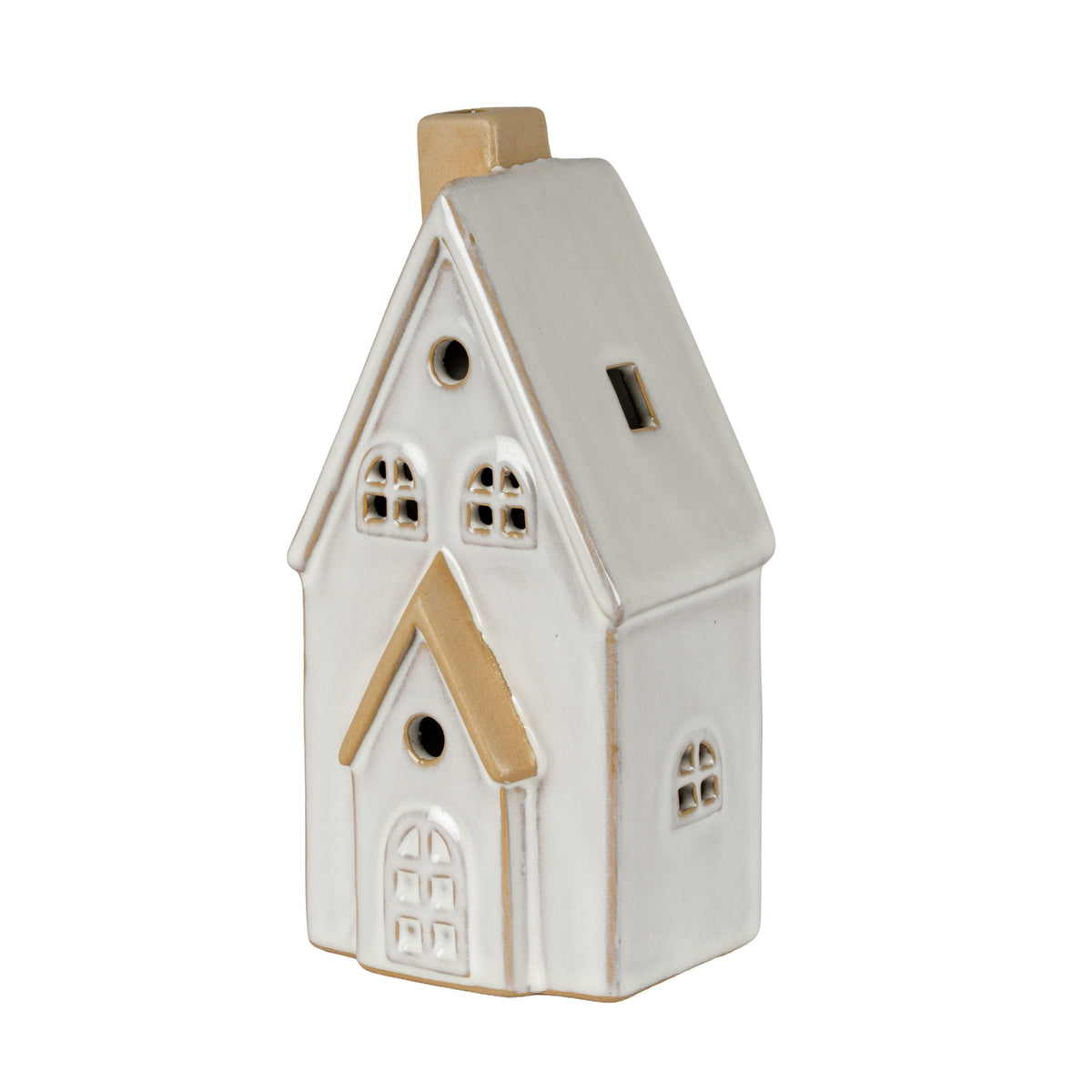 Alora Ceramic Medium Townhouse with LED Light
