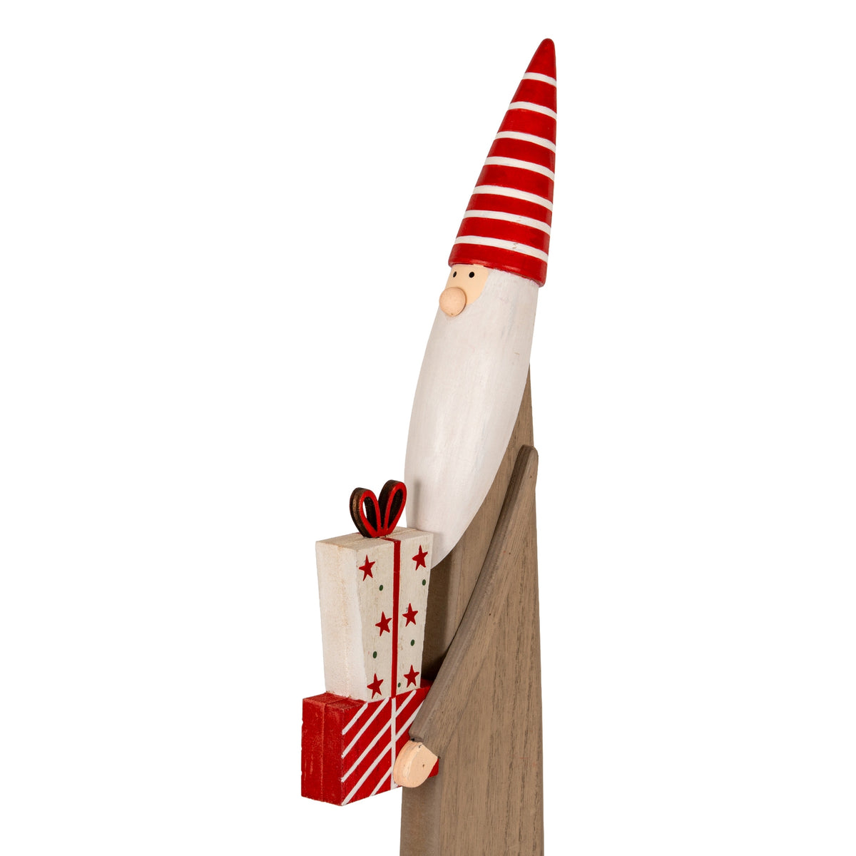 Wooden Festive Elf with Presents - view 2