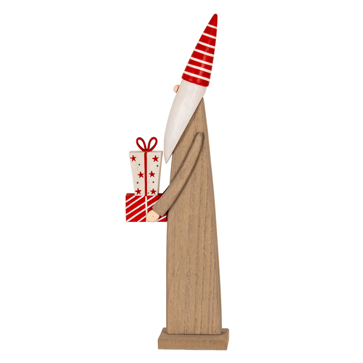 Wooden Festive Elf with Presents - view 3