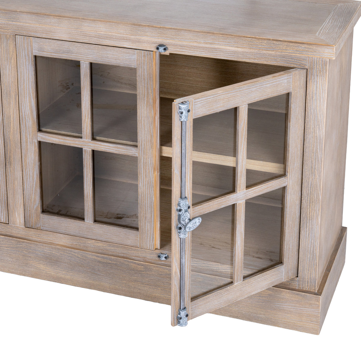 Haldon Collection 4 Door Glazed Sideboard - view 3
