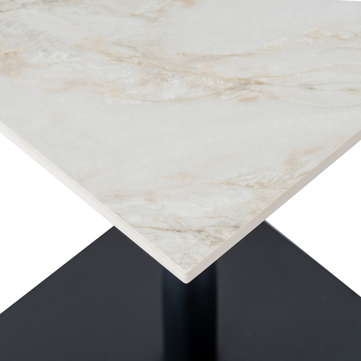 Romanby Stone Square Dining Table - view 3